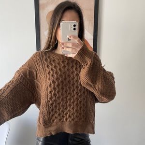 Shop Luna B Brown Sweater